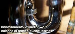 Disostruzione colonne scarico bagni castelli romani